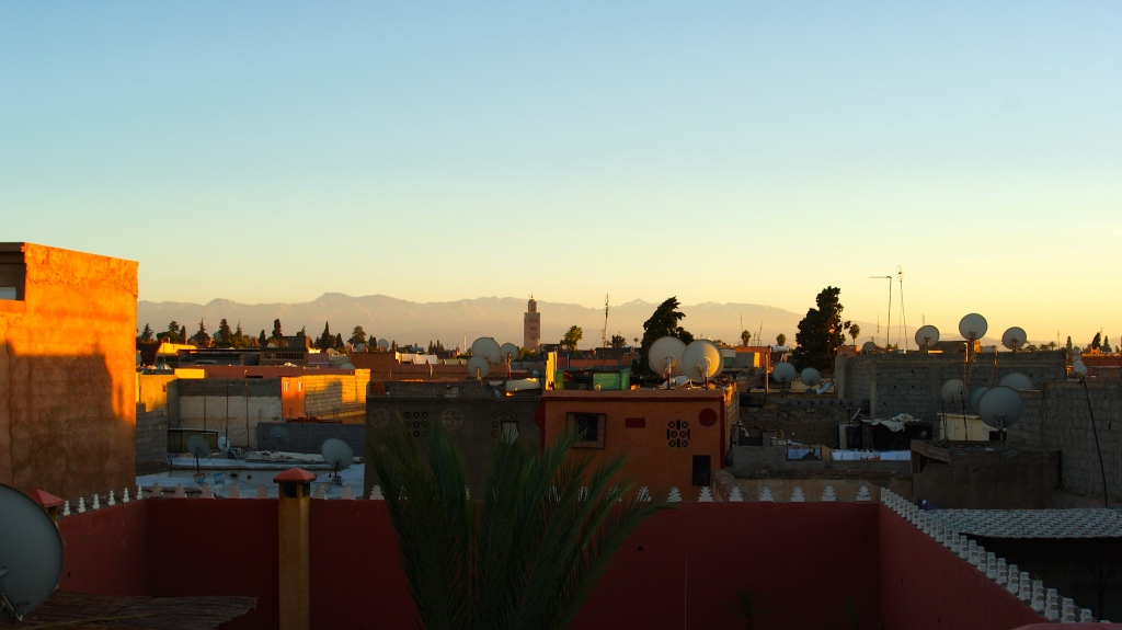 Marrakech Skyline, with the Atlas in the background